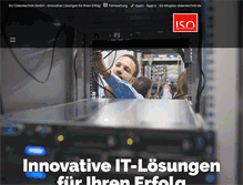 Tablet Screenshot of iso-datentechnik.de